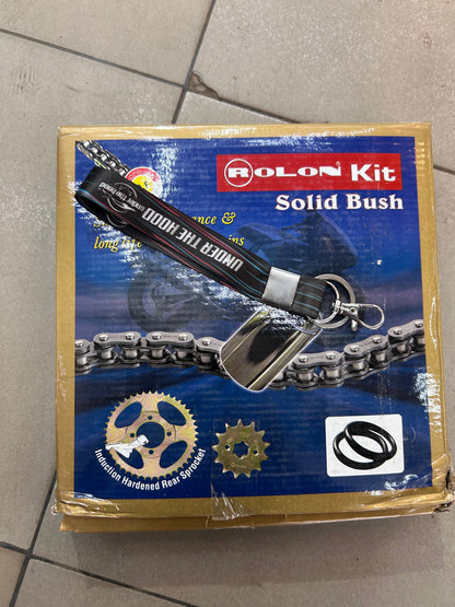 ROLON Chain & Sprocket Kit – KIT HPOR 218 – R520 O-Ring Chain (110 Links) + 14T/41T Sprockets for Bajaj Pulsar RS200