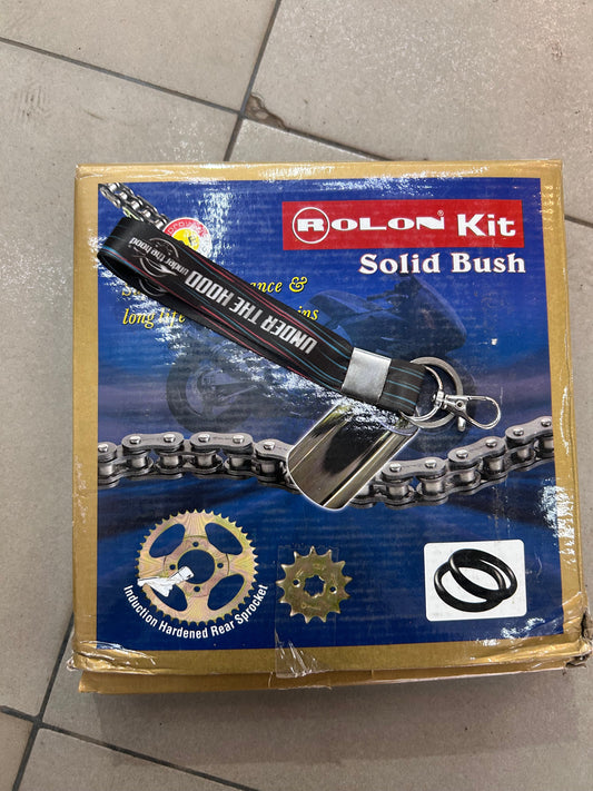 ROLON Chain & Sprocket Kit – KIT HPOR 218 – R520 O-Ring Chain (110 Links) + 14T/41T Sprockets for Bajaj Pulsar RS200