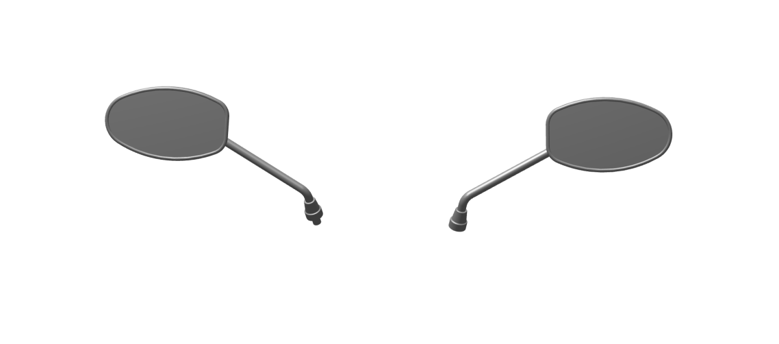 Royal Enfield 888266 – Mirror Set (RH & LH) for Continental GT 535 (UCE Café Racer)