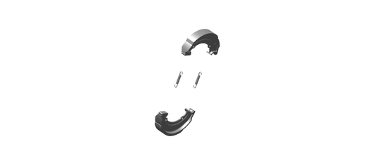 Brake Shoe For Royal Enfield Classic 350 Electra Standard Reborn ( Drum Brake ) 888337 - BRAKE SHOE KIT WITH SPRING