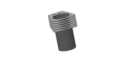 890055 cylinder barrel assembly textured black VT31 for Royal Enfield Bullet 350 KS BSIII
