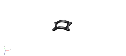 Royal Enfield 890088 fork brace textured black for Himalayan 411 (LS410)