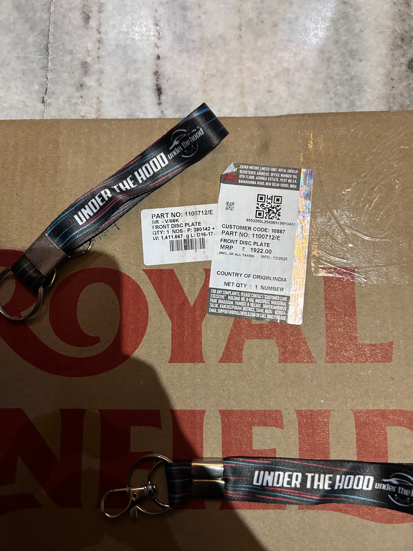 Royal Enfield 1100712/E – Front Brake Disc Plate for Meteor 350, Classic 350 Reborn & Hunter 350 (J-Series BS6) – Genuine OEM Rotor