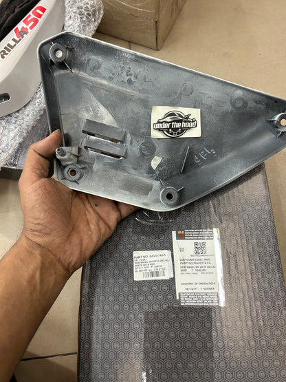 Royal Enfield RAV01743/A - Side Panel RH with Decal - WHITE WITH RED for Scram 440 - OEM