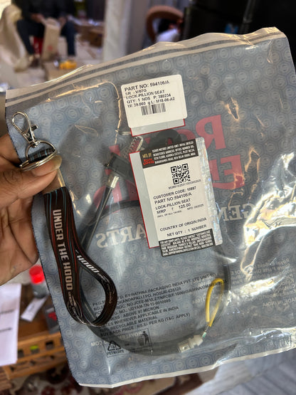 Royal Enfield 594106/A – Pillion Seat Lock (Latch with Cable) for Thunderbird 350 & 500 (NTB / UCE) – Genuine OEM