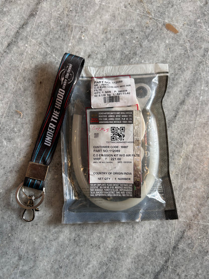 Genuine Royal Enfield C.O Emission Kit (Without Air Filter) / Carburettor Flange Assembly VM24 | Bullet 350 (CI) / Electra 4S / Machismo | 112089