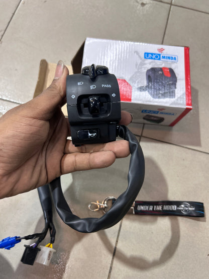 Royal Enfield Classic 350 Reborn / Hunter 350 / Meteor 350 Left Handlebar Switch – UNO Minda SW-1285-M01 | RAC00054/B Replacement