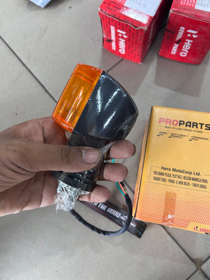 Hero Splendor Plus Universal Amber Indicator / Winker Assembly | PRO Parts | 33400KCC710PROS
