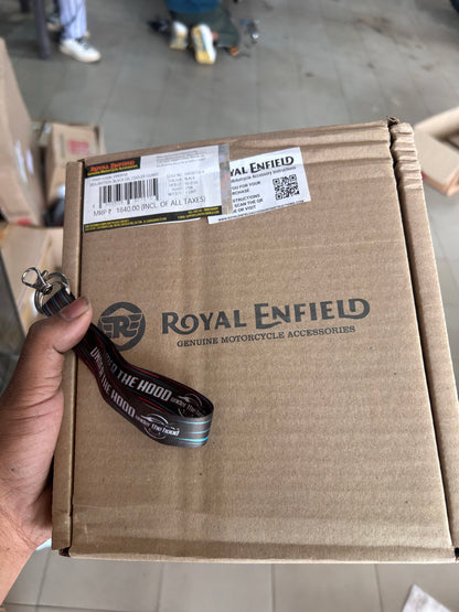 Genuine Royal Enfield Black Oil Cooler Guard (Oil Cooler Protector) for Interceptor 650 / Continental GT 650 / Super Meteor 650 / Shotgun 650 / Bear 650 / Classic 650 – 1990558 (Pressed Aluminium)