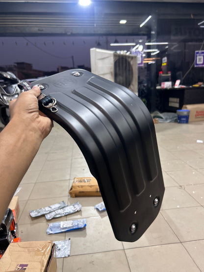 Royal Enfield Hunter 350 Premium Black Sump Guard / Engine Bash Plate – Silman OE-Style Aftermarket