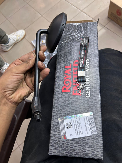 Royal Enfield RAL00750 – Mirror Rear View LH Black for Classic 350 Reborn (J-Series, OEM Left-Side Mirror)