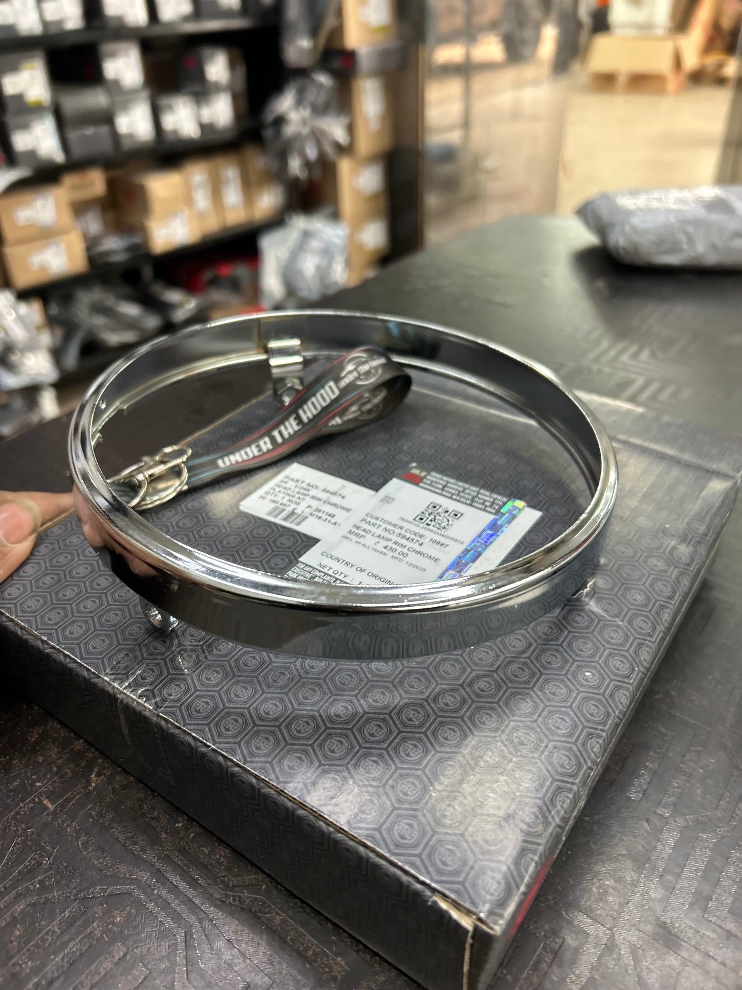 Royal Enfield 594574 – Head Lamp Rim (Chrome Plating, NT) for Thunderbird 350 (NTB 350) & Thunderbird 500 (NTB 500) | Genuine OEM