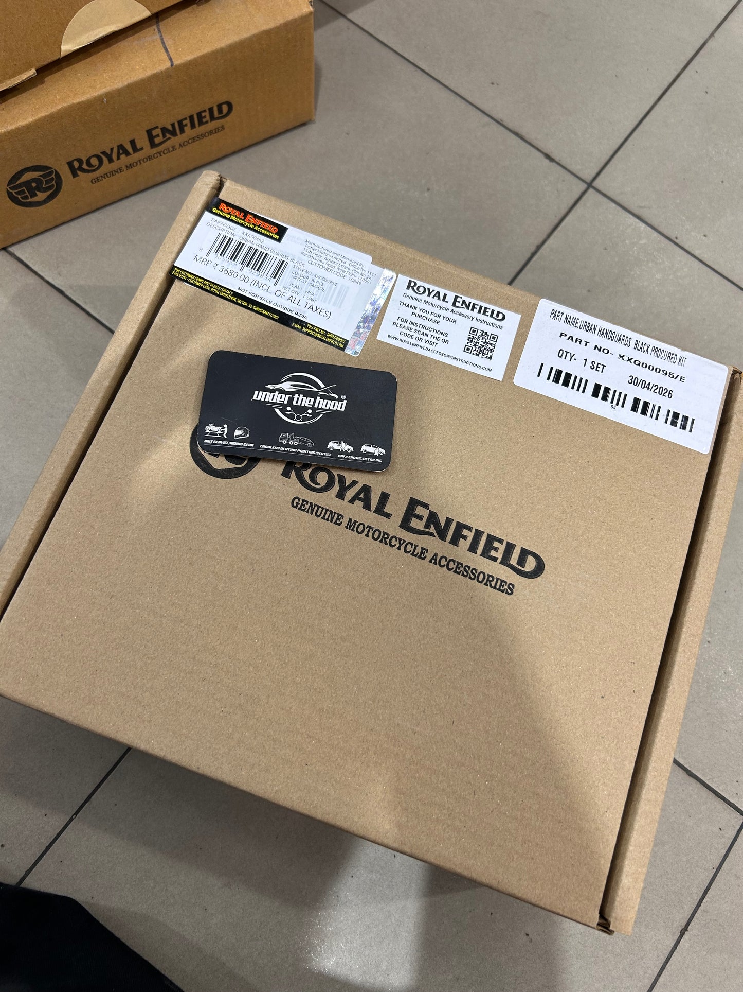 Royal Enfield Black Hand Guards for Guerrilla 450 – Genuine OEM KXA00462