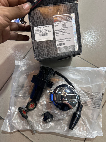 Royal Enfield Continental GT 535 Common Key Set with Ignition Switch, Fuel Cap & 2 Keys – 1040814/A
