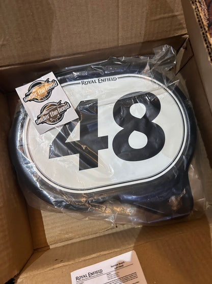 Royal Enfield 1990674 Left Hand Number Board (Black, ABS) — OEM Side Panel Number Board