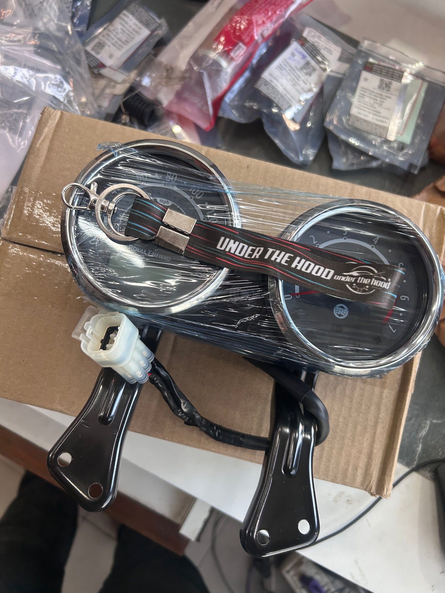 Royal Enfield Instrument Cluster (Speedometer + Tachometer) – Continental GT 535 (NR61, KMS Major Scale) – 585471/D (Replaces 585471/A)