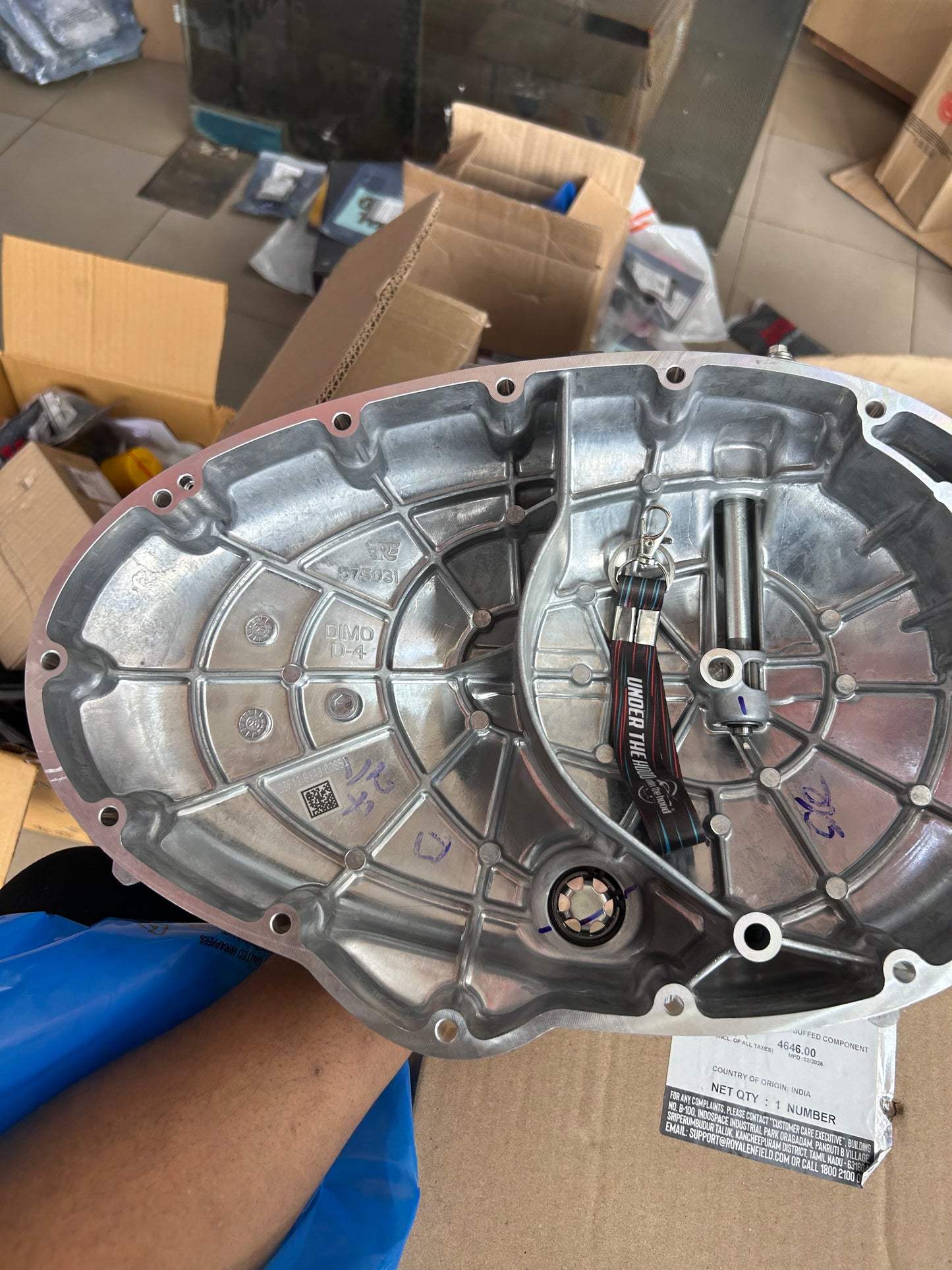 Clutch Cover Assembly (Buffed Component) – Royal Enfield 650 Twin (Interceptor 650 / Continental GT 650) – RLQ00109 (RLQ00109/A)