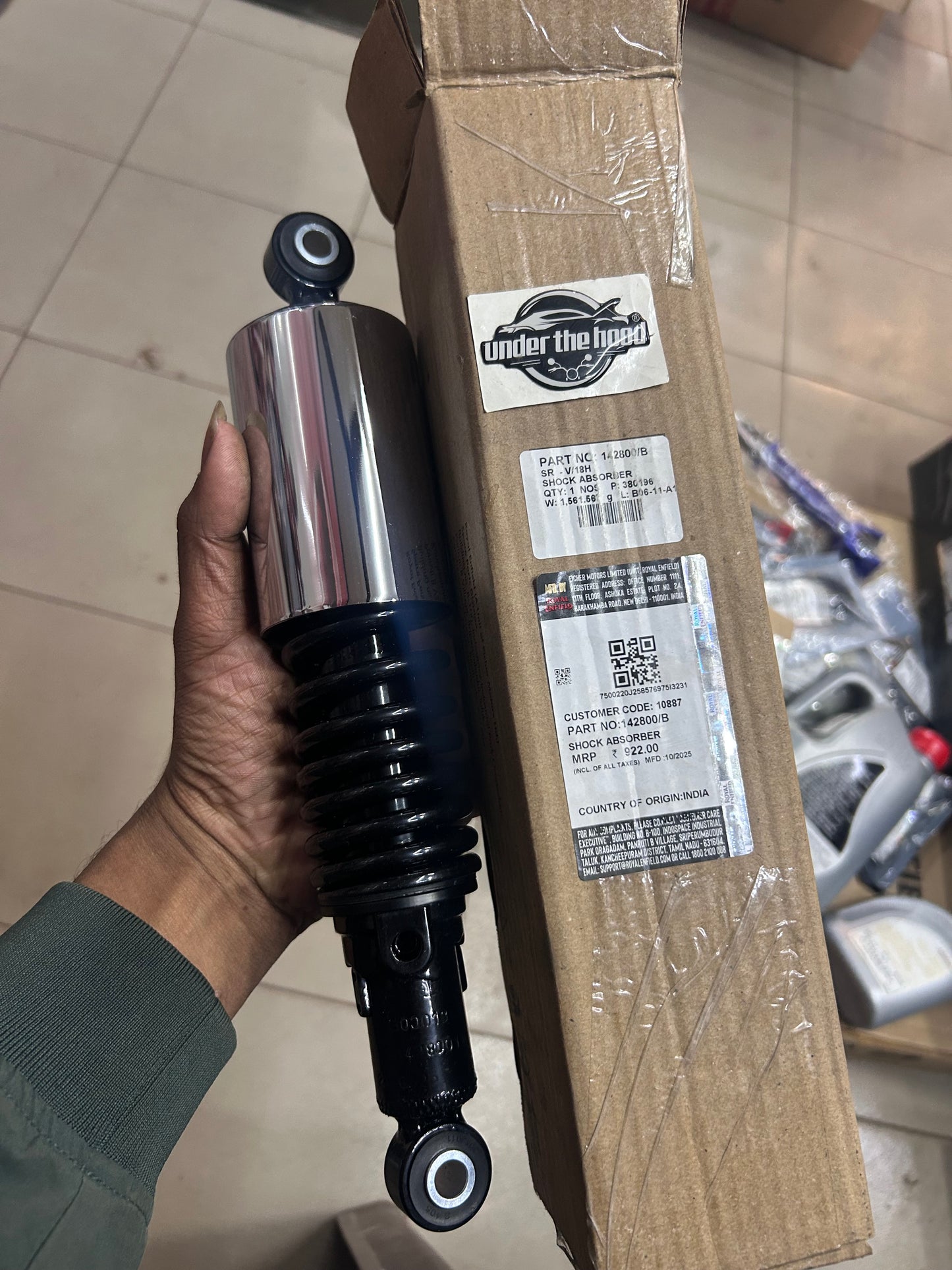 Royal Enfield 142800/B Shock Absorber – Fits Bullet 350 KS (UCE) Single Pcs