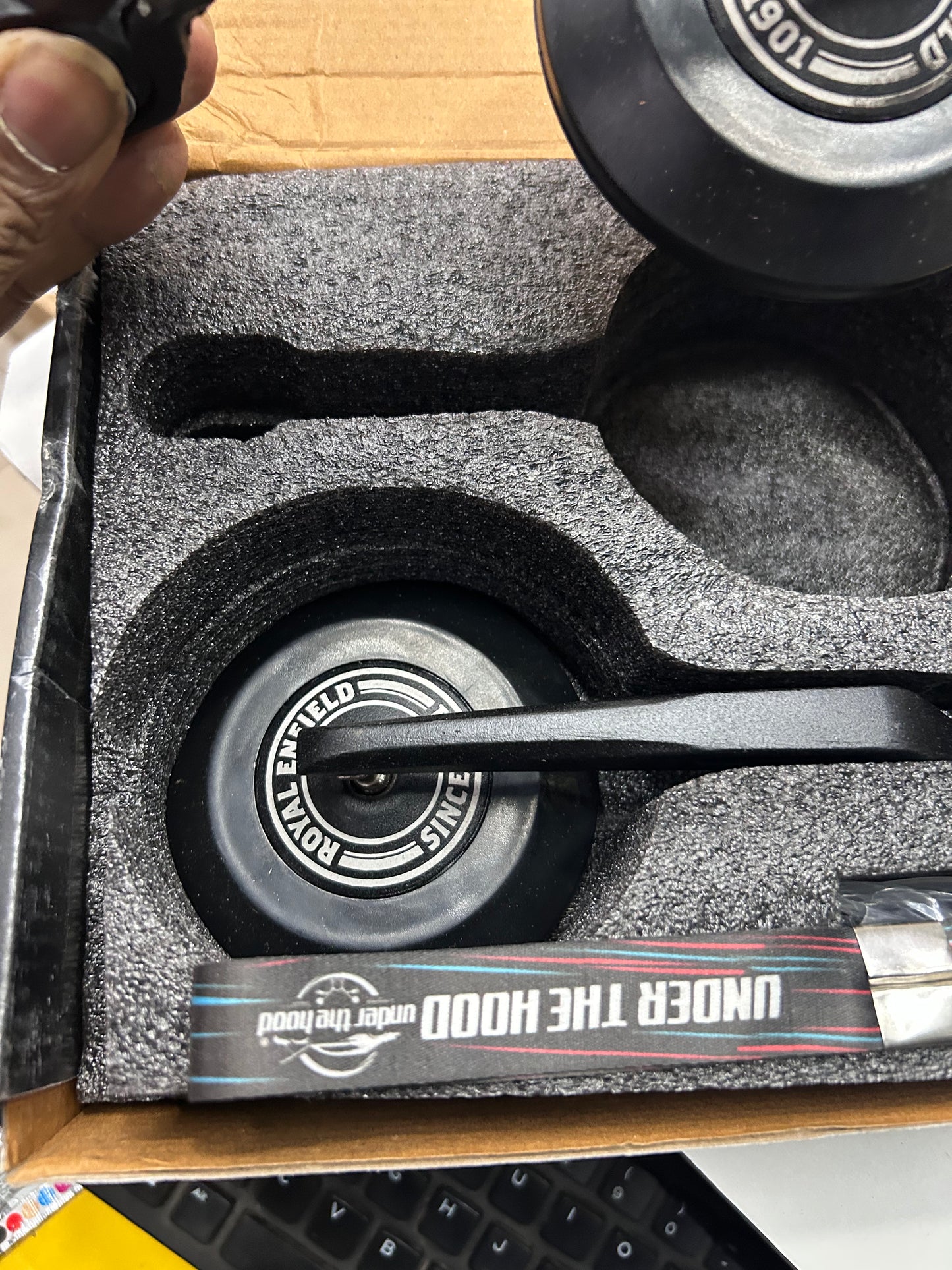 Premium GMA-Style Bar-End Touring Mirrors for Royal Enfield (Replica) – Under The Hood Edition