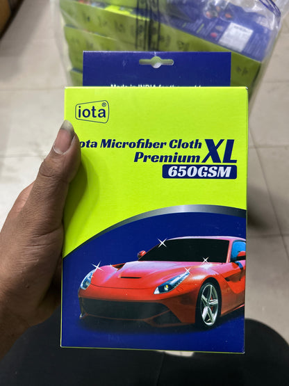 Iota Microfiber Cloth XL – 650 GSM Premium Coral Cleaning Towel (40x60 cm)