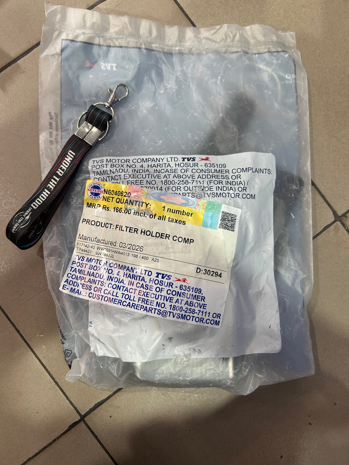 TVS Genuine N6040620 Filter Holder Comp for Raider 125