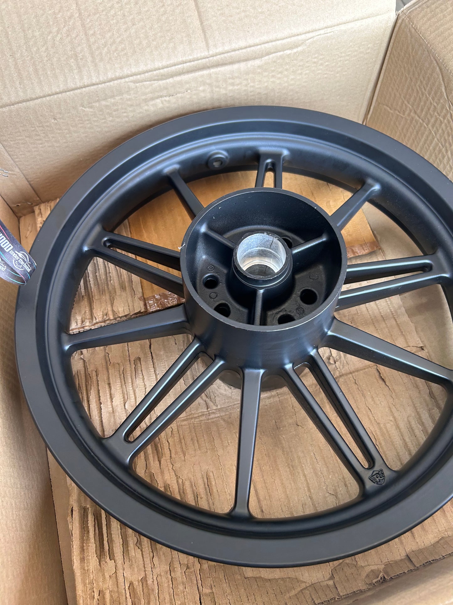 Royal Enfield RAT00601/D - Alloy Rim Rear, Black (Tubeless) for Scram 440 - OEM