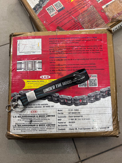 Rolon Chain & Sprocket Kit KIT HBSXR 228 – Yamaha FZ V2 150cc FI (R428HBSXR 128L, 14T/41T)