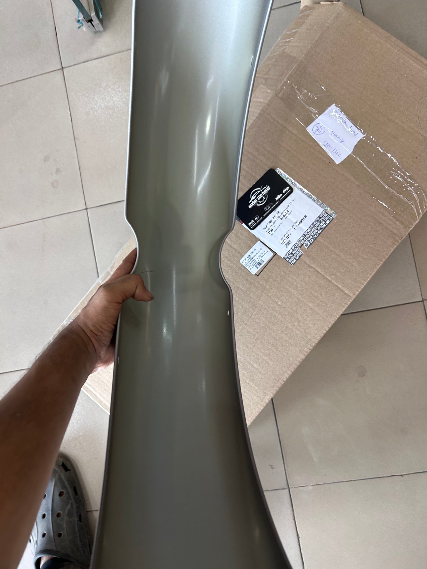 Royal Enfield Front Mudguard Gun Grey / Light Grey 810056 for Classic 350 ABS BS4