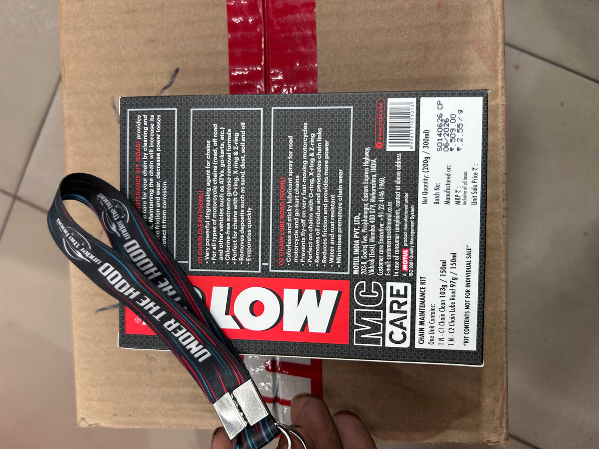 Motul Chain Maintenance Kit – C1 Chain Cleaner + C2 Chain Lube Road (150ml Each) – Motorcycle O-Ring/X-Ring/Z-Ring Compatible