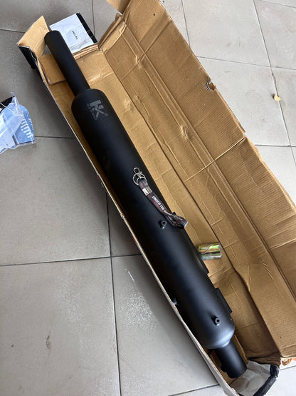 HK Long Punjab Silencer Small Mouth – Direct Fit for Royal Enfield UCE Models