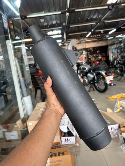 Exhaust For Hunter 350 Matte Black (SILMEN)