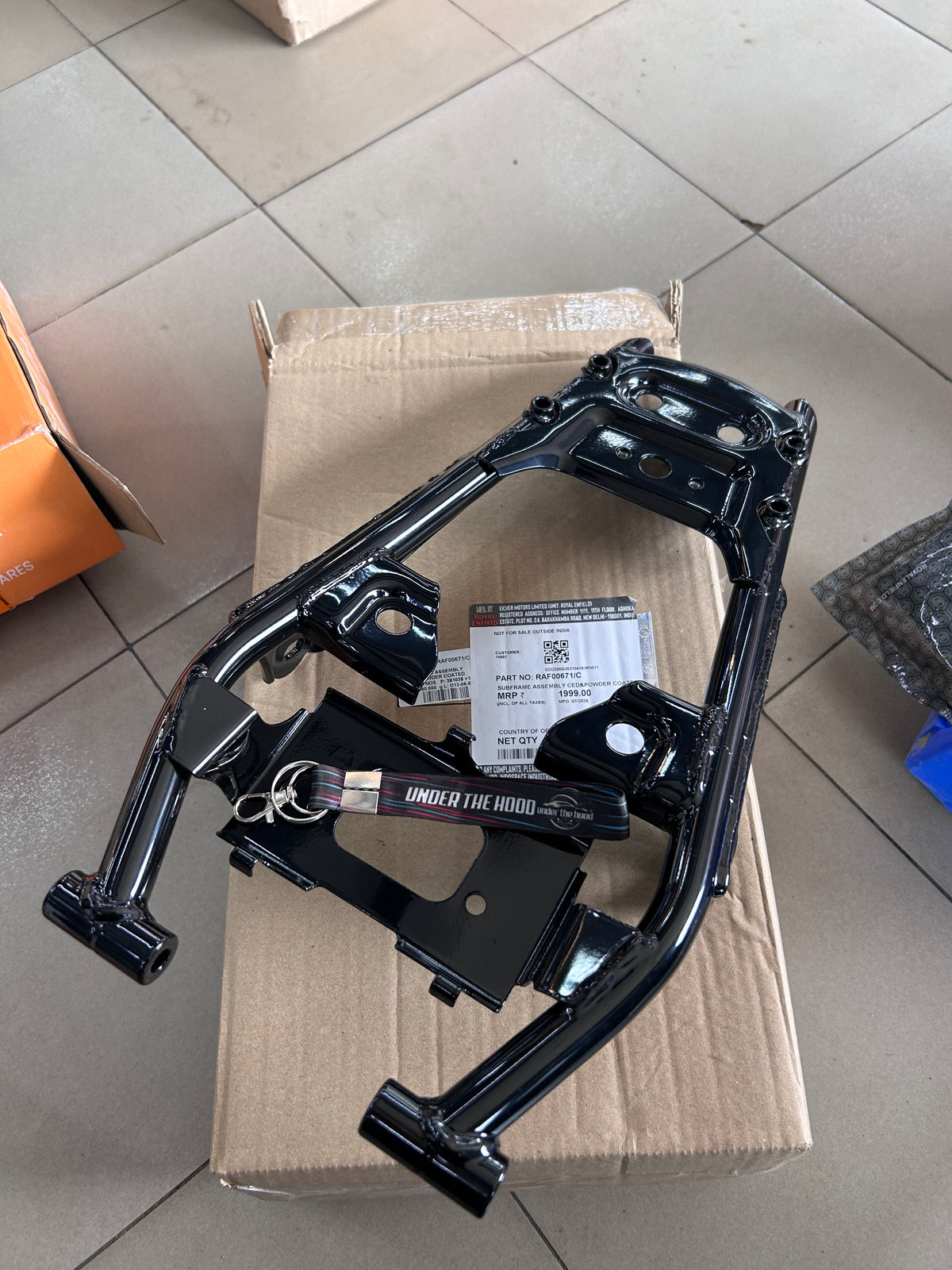 Royal Enfield Hunter 350 Genuine Rear Subframe Assembly CED & Powder Coated RAF00671/C