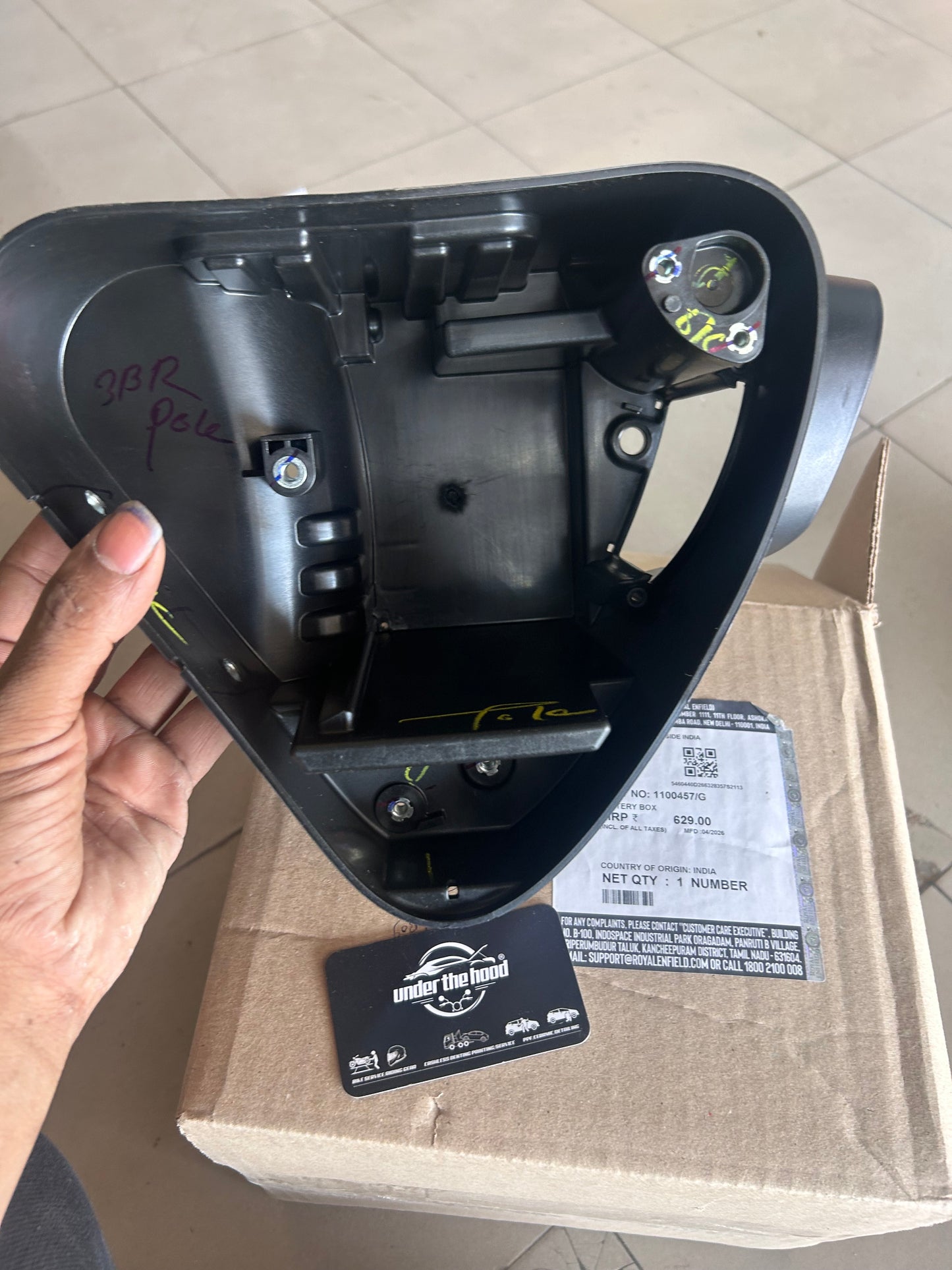 Royal Enfield Battery Box (Battery Case) for Classic 350 Reborn & New Bullet 350 | 1100457/G | Genuine OEM