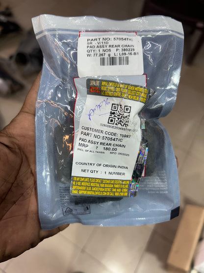 Rear Chain Pad Assembly – Royal Enfield 570547/C (Genuine OEM)