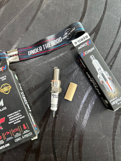 NGage B8RII-8 Double Iridium Spark Plug – Interceptor/GT 650, Himalayan 411, R15, MT-15, Ninja 300, Jawa, Yezdi & More
