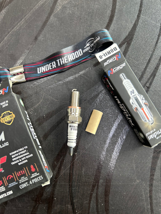 NGage B8RII-8 Double Iridium Spark Plug – Interceptor/GT 650, Himalayan 411, R15, MT-15, Ninja 300, Jawa, Yezdi & More
