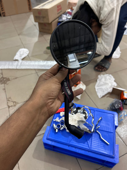 Royal Enfield Hunter 350 / Meteor 350 / Classic 350 Reborn / Shotgun 650 Black Rear View Mirror – Autobird | LH, RH or Pair
