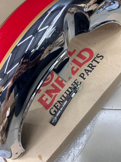 Royal Enfield Front Mudguard with Sticker GT Red & Chrome RAG00120/A for Classic 350 Reborn