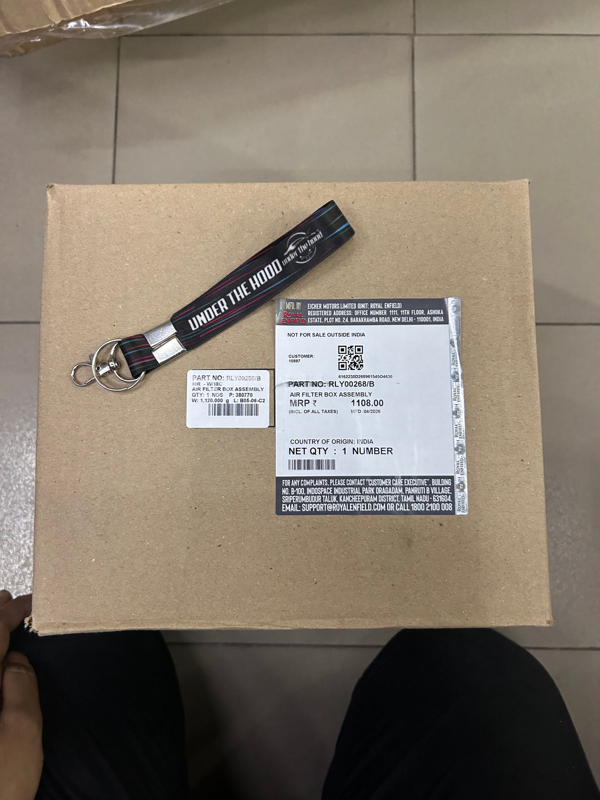 Genuine Royal Enfield Meteor 350, Classic 350 Reborn, Bullet 350 & Goan Classic 350 Air Filter Box Assembly – RLY00268
