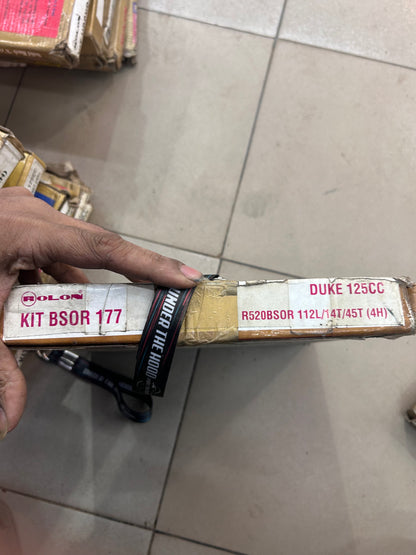 Rolon Chain & Sprocket Kit BSOR 177 – KTM Duke 125 (14T / 45T, 520 O-Ring, 112 Links)