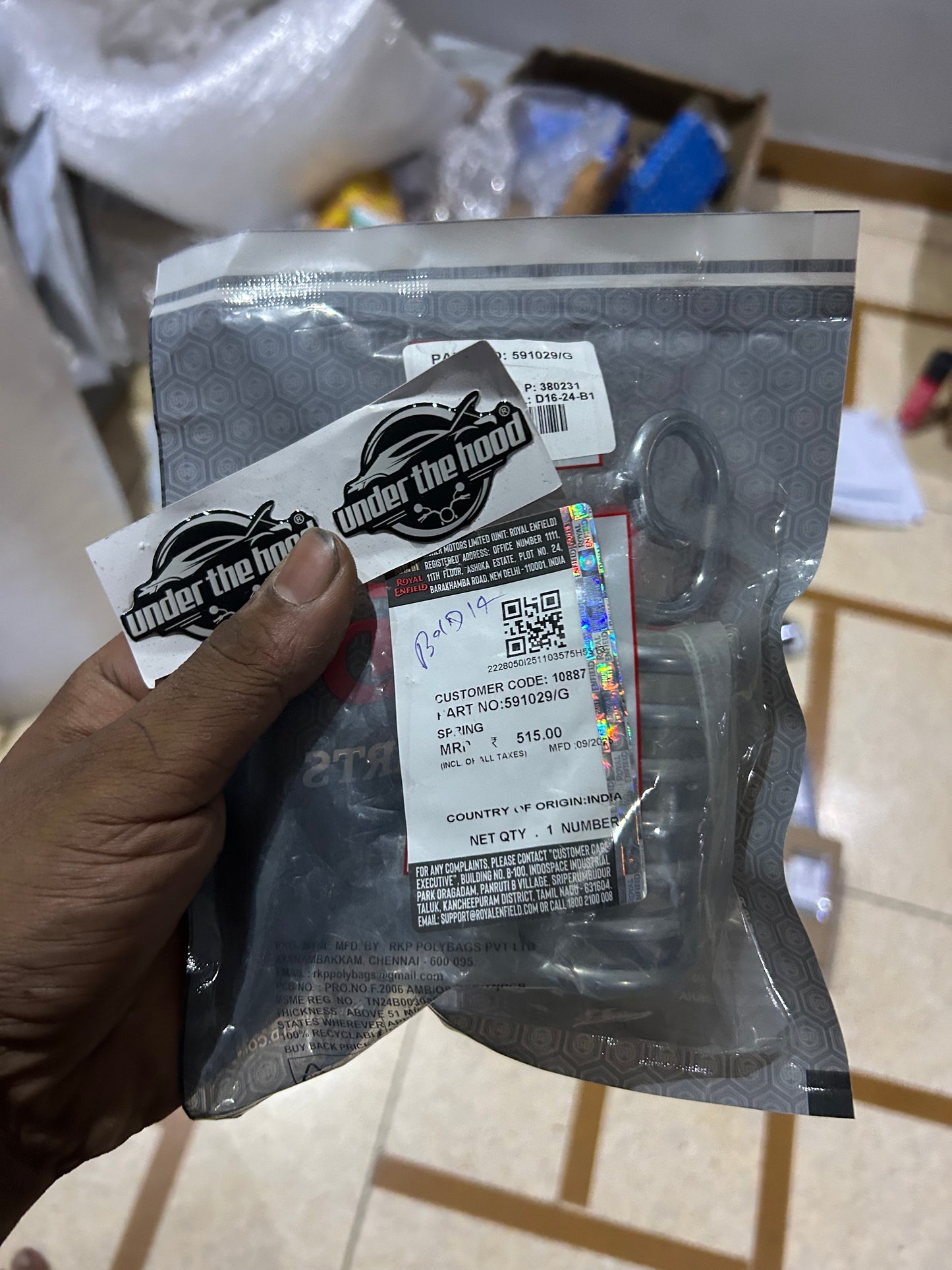 Royal Enfield 591029/G – Seat Spring (OEM Genuine Spring for Seat Suspension)