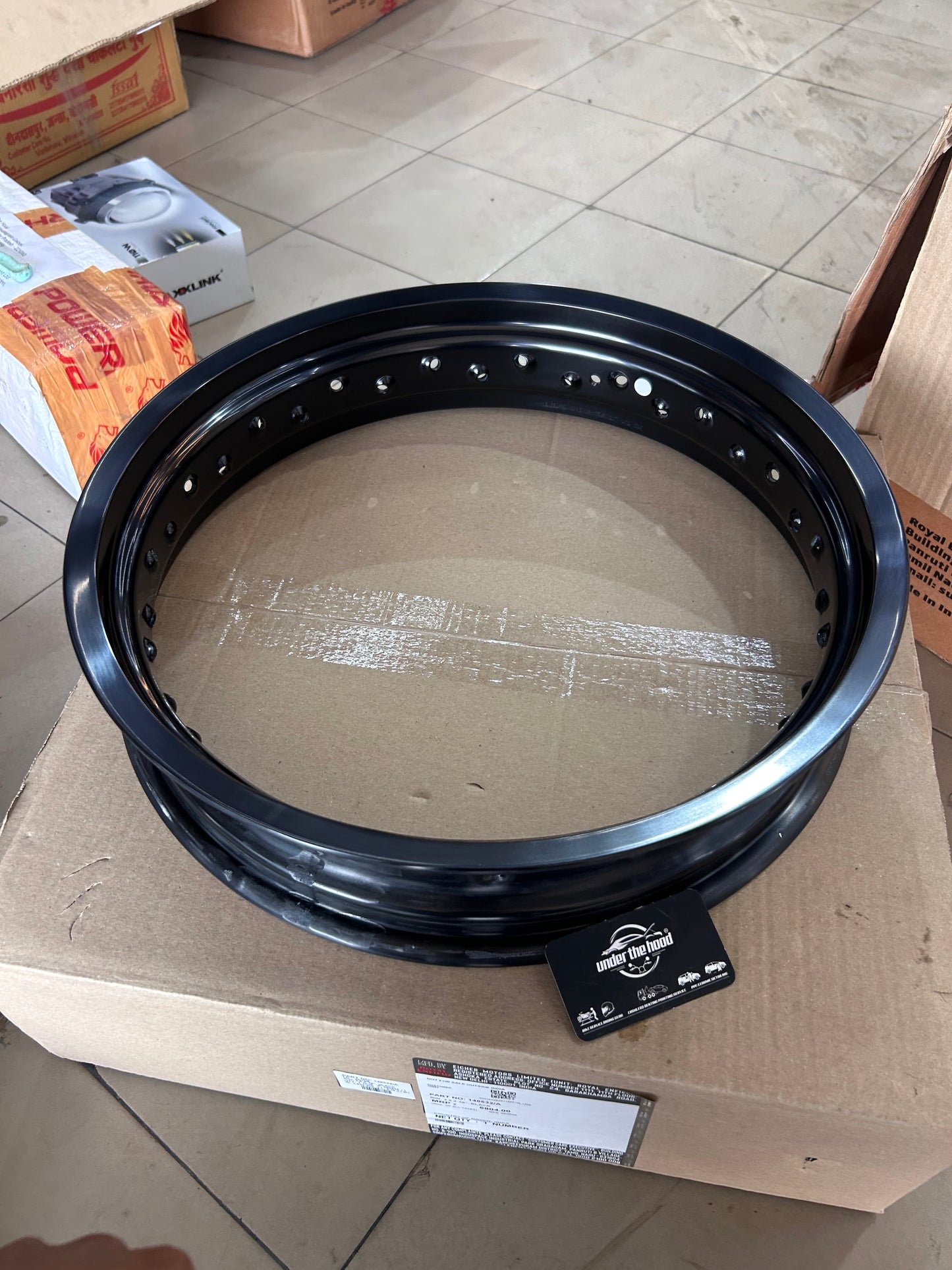 Royal Enfield Rear Wheel Rim 3.5x18 Black 148532/A for Interceptor 650 & Continental GT 650