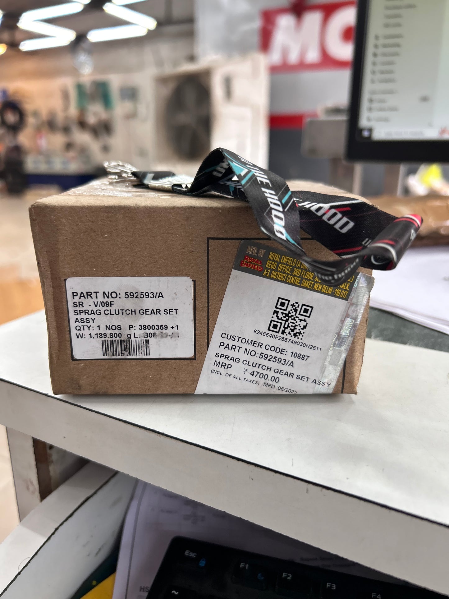 Royal Enfield Sprag Clutch Gear Set Assembly – Classic 350/500, Electra 350 UCE, Thunderbird 350/500, Bullet 350/500 UCE, Continental GT 535 (OEM 592593/A)