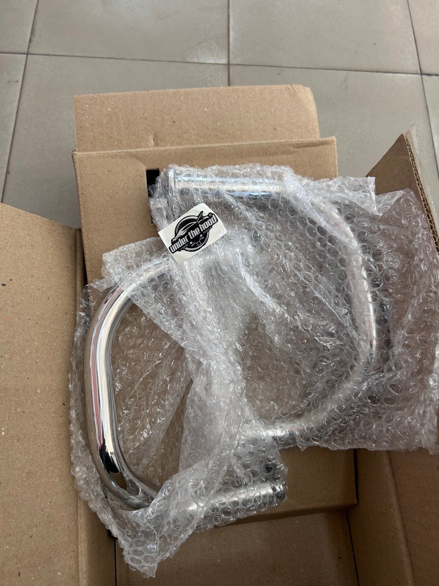 Genuine Royal Enfield Silver Compact Engine Guards (25mm Stainless Steel) for Interceptor 650 / Continental GT 650 / Bear 650 – 1990503