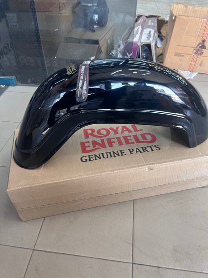 Rear Mudguard With Sticker STD BVI (Black) for Bullet 500 UCE BS4 & Bullet 350 UCE KS/ES – Genuine Royal Enfield 866133