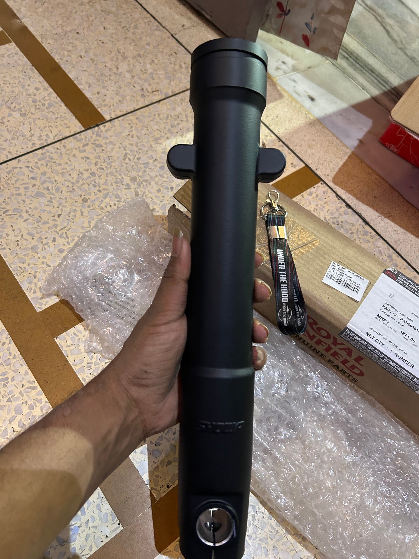 Royal Enfield Front Fork Casing / Outer Tube (RH) for Guerrilla 450 – RAH00581/A (Right Side Fork Slider)