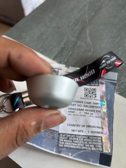 RAL00610/A – Genuine Royal Enfield Handlebar Weight End for Continental GT 650 (BS6)