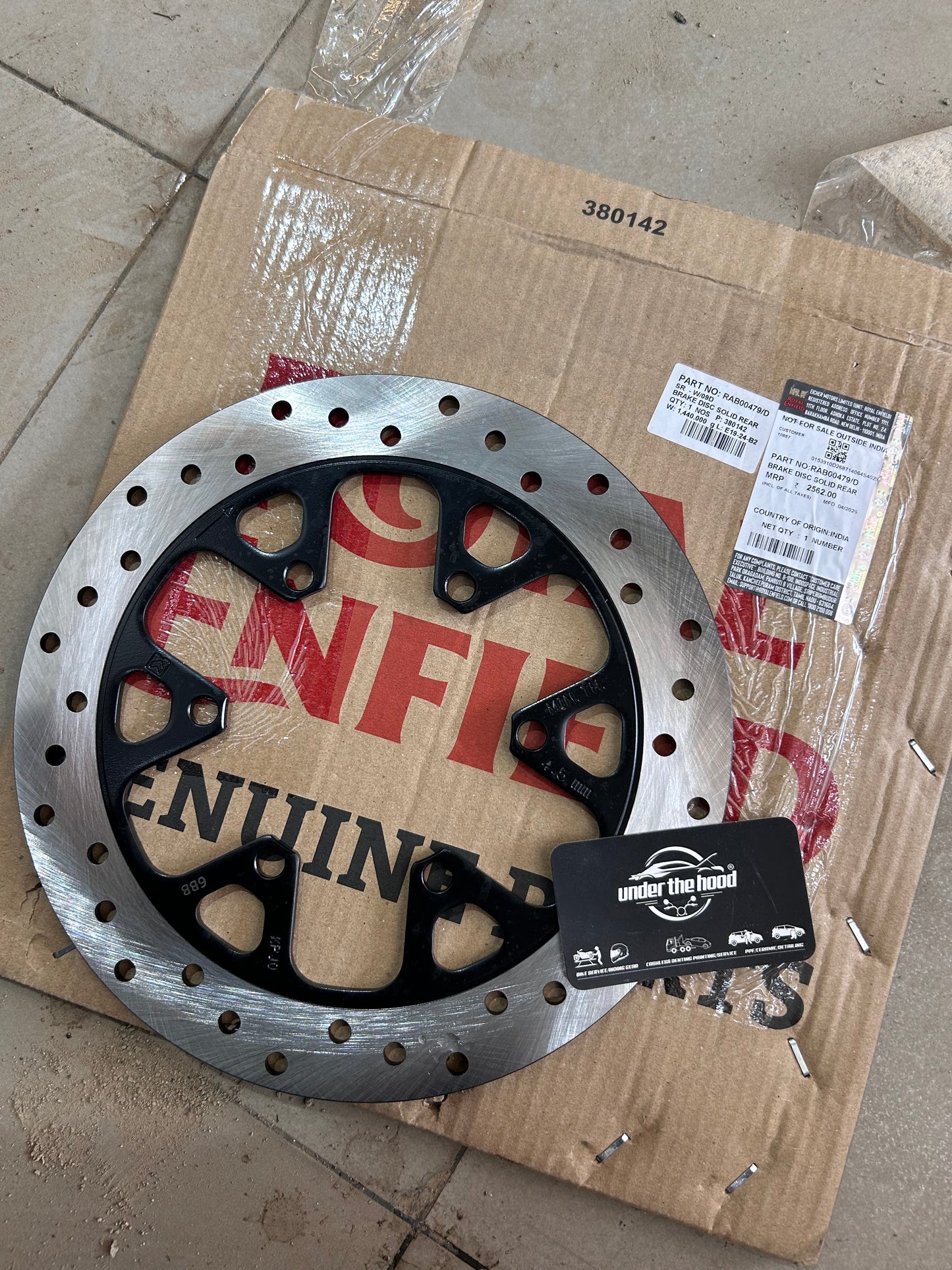 Royal Enfield Rear Brake Disc Solid 270 for Bear 650, Himalayan 450 & Guerrilla 450 – RAB00479/D