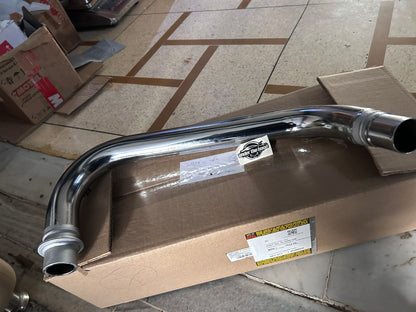 Royal Enfield RLX00512/B – Exhaust Pipe Assembly (Chrome Plate) – OEM for Reborn Classic 350 , New Bullet 350, & Meteor 350
