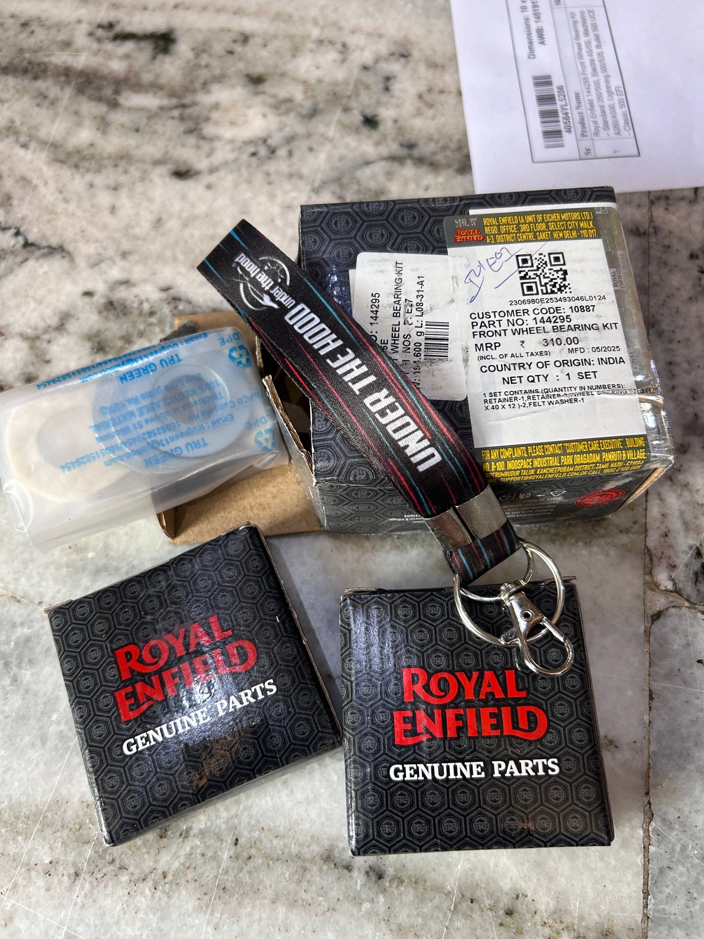 Royal Enfield 144295 Front Wheel Bearing Kit – Standard 350/500, Electra 4S/5S, Machismo A350/A500, Lightning 500/535, Bullet 500 UCE & Classic 500 EFI